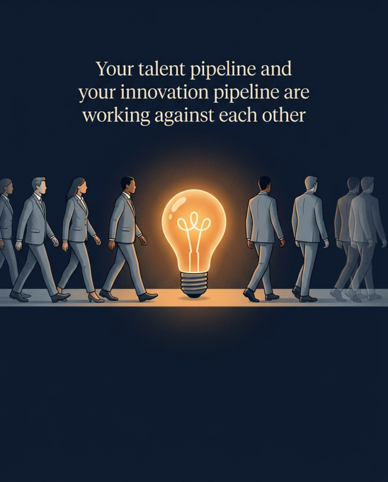 Large Enterprises: Your Talent Pipeline and Your Innovation Pipeline Are Working Against Each Other